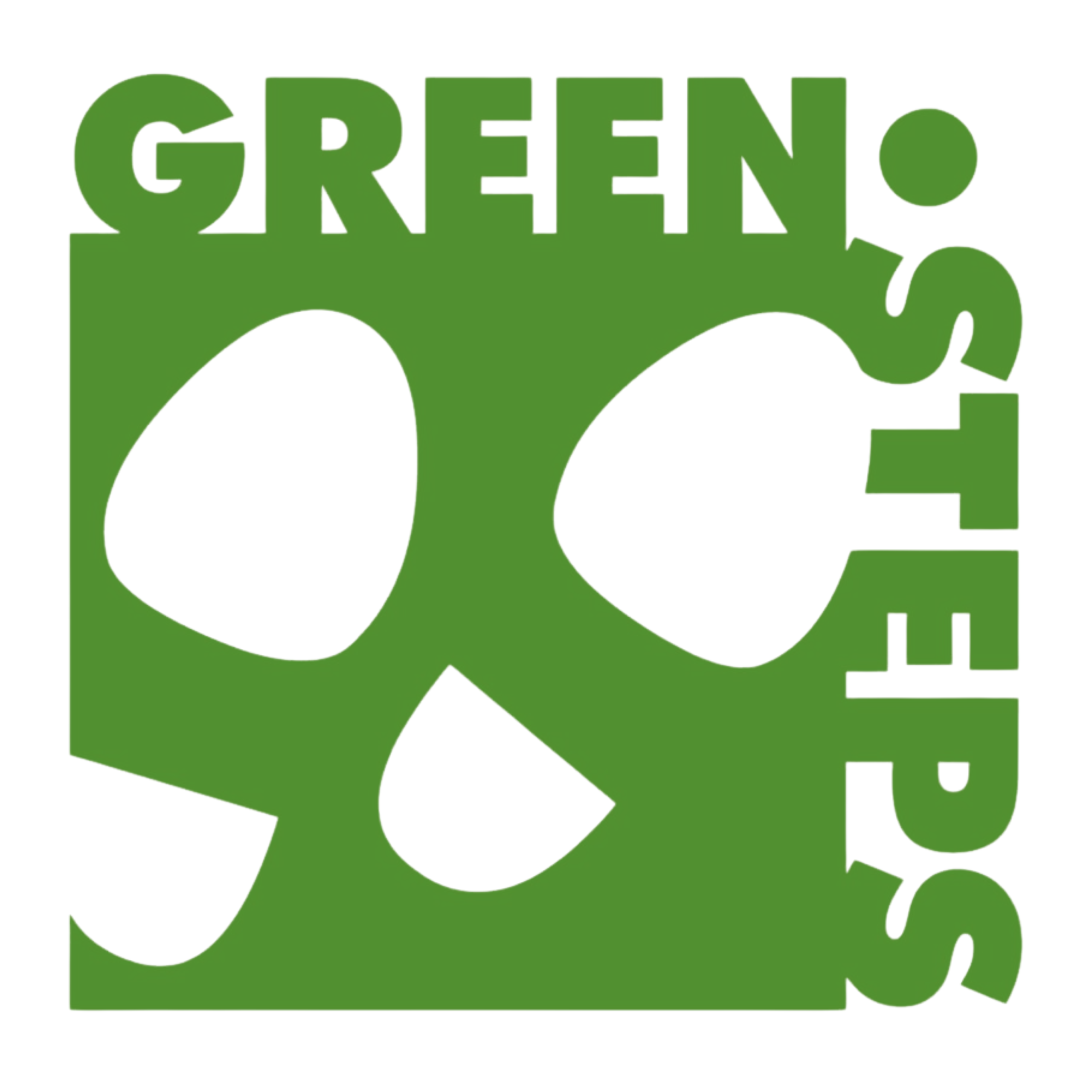 Green Step Schools Logo Green Step Schools Logo -- depicts two shoe prints in a green square.